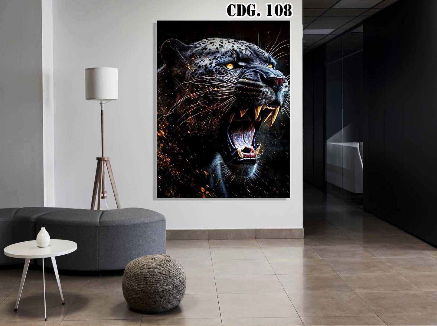 Cuadro Rugido de la Noche: La Majestad del Leopardo