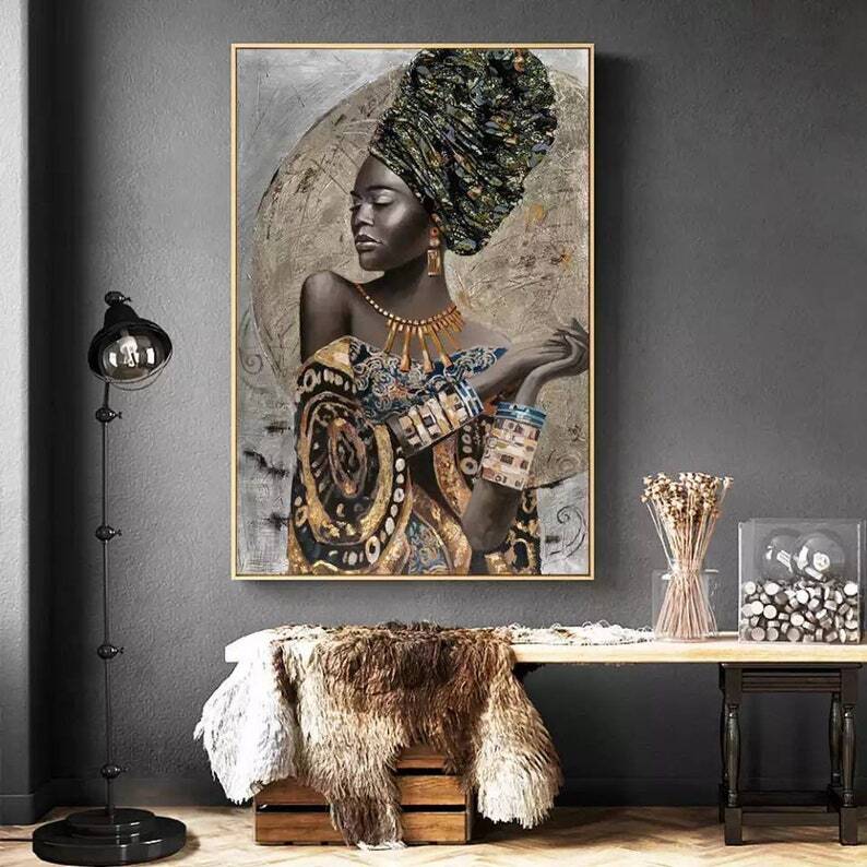 👑🎨 “Reina Dorada” – Arte con historia y carácter