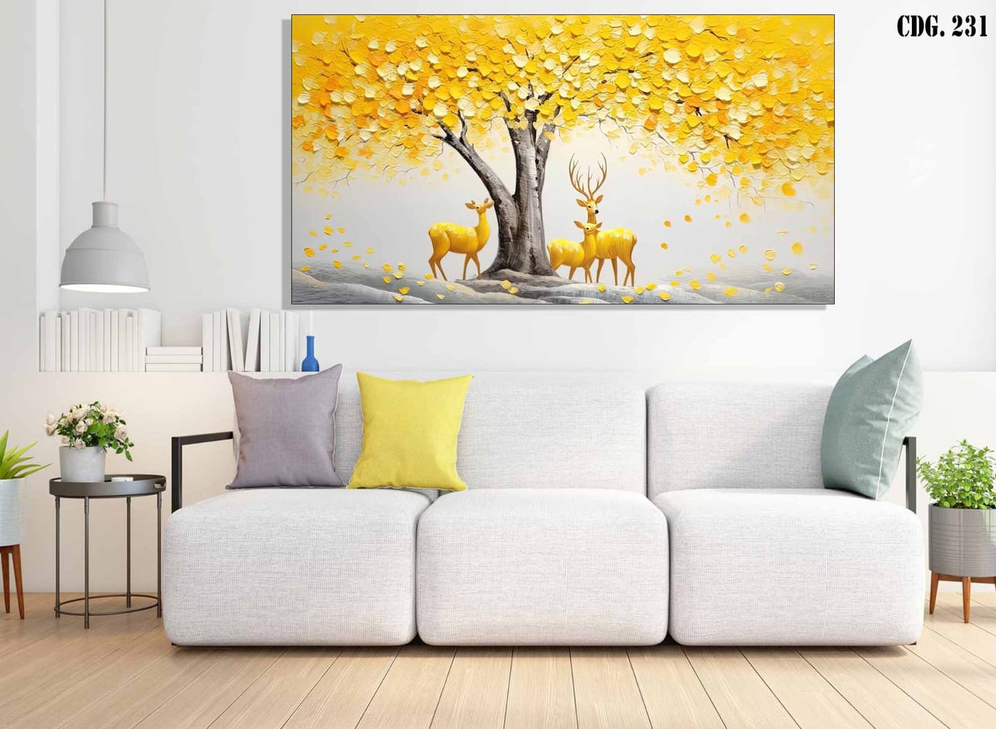 Cuadro 🦌🌞“Luz del Bosque”🌟🌿 – Serenidad en cada hoja