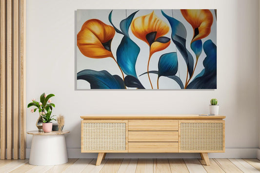 Cuadro Elegancia Natural 🌿 – Óleo sobre Lienzo Pintado a Mano 🎨