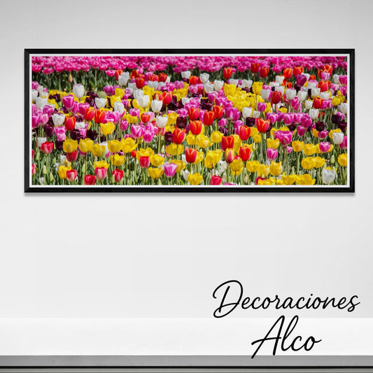 Cuadro🌷Jardín Infinito de Tulipanes🌷