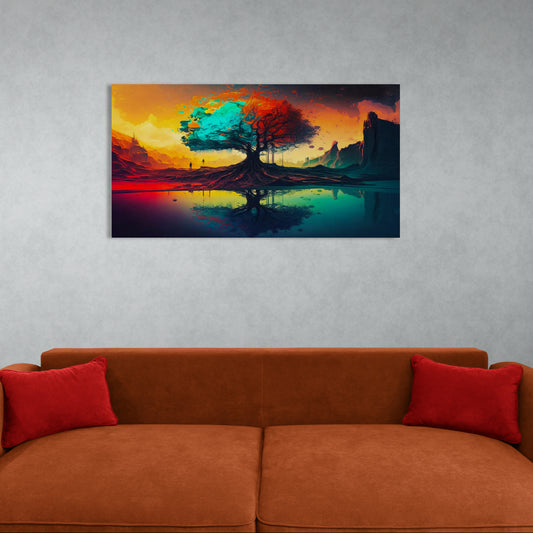 Cuadro 🌈🌳 Árbol del Alma – La Magia de los Colores en tu Hogar 🌳🌈