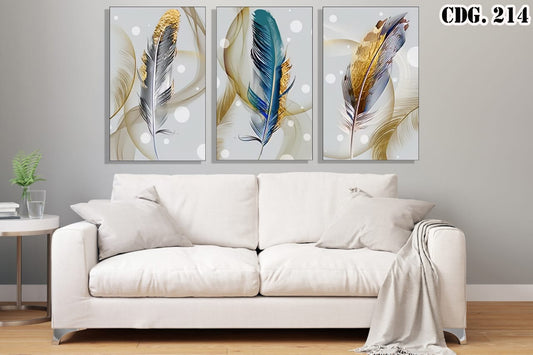 Cuadro 🪶 "Alas de Luz"✨– Trilogía Decorativa