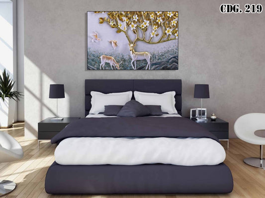 Cuadro ✨🌿“Refugio de Serenidad”🌸🦌 – Una escena que inspira paz