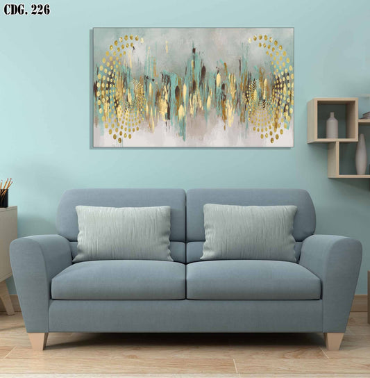 Cuadro 🟢✨“Eco Dorado”🌟– Armonía entre luz y color