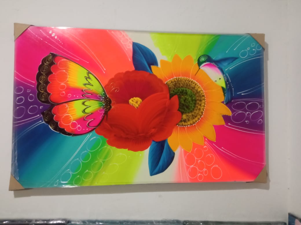 🦋 Cuadro Explosión de Color y Vida