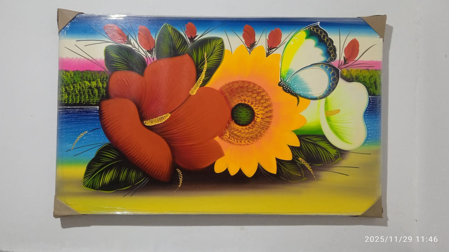 Cuadro Flores del Paraíso – Belleza Natural en Óleo