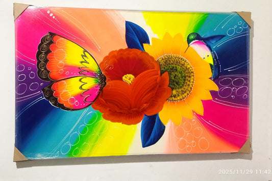 🦋 Cuadro Explosión de Color y Vida